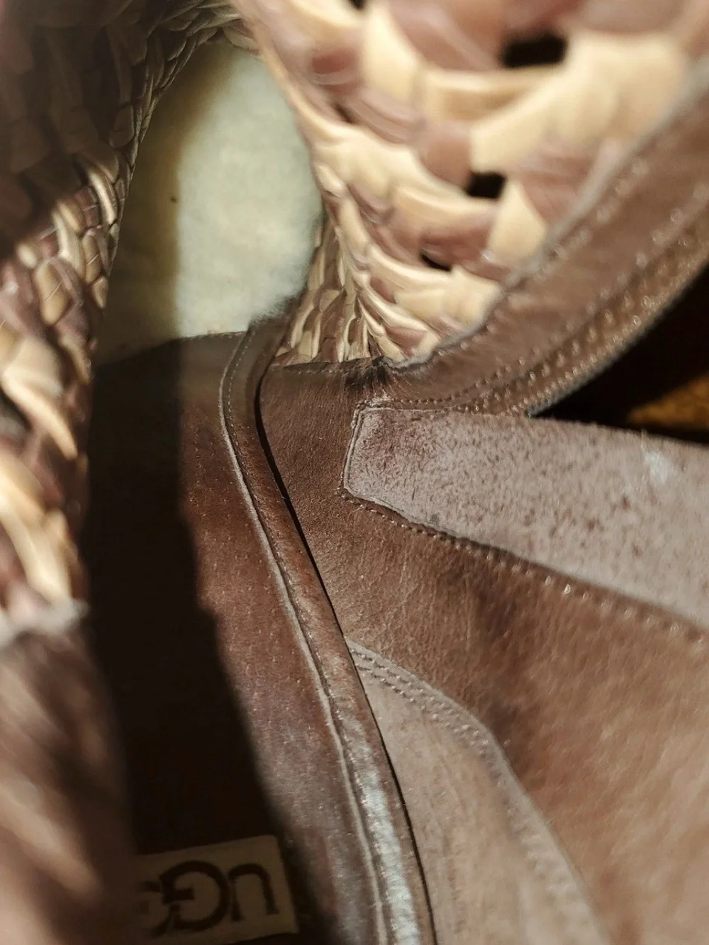 UGG Fatima Leather Ankle Boots